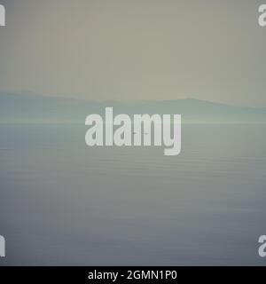 Sul lago di Costanza, vicino a Friedrichshafen Foto Stock