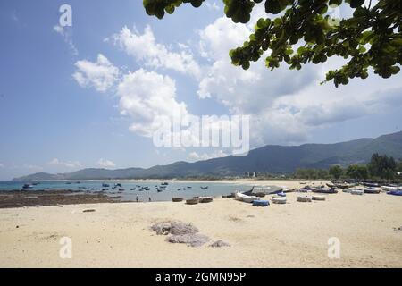 Vita quotidiana nella provincia di Binh Dinh Vietnam centrale Foto Stock