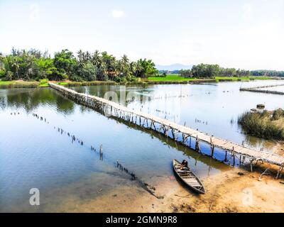 Vita quotidiana nella provincia di Binh Dinh Vietnam centrale Foto Stock