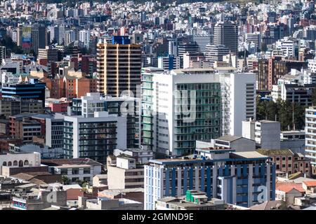 Edifici moderni a Quito, Ecuador Foto Stock