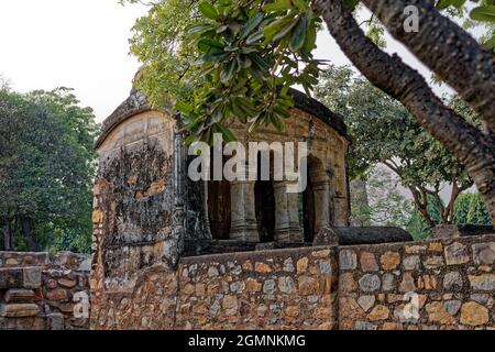 Qutb Minar Complex, Nuova Delhi Foto Stock