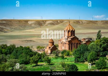 Il monastero di Marmashen nella provincia di Shirak in Armenia è un complesso monastico armeno del X secolo Foto Stock