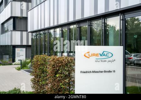 CureVac GmbH im Technologiepark Tübingen-Reutlingen, Gründerzentrum für Biotechnologie, entwickelt Impfstoff gegen Coronavirus, COVID-19 Pandemie, Tüb Foto Stock