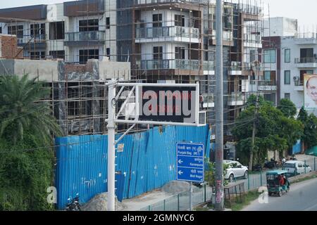 New Delhi, India, 09 settembre 2020:- Casa semi costruita a Delhi Foto Stock