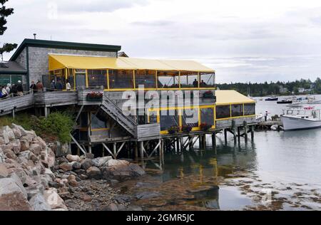 La sterlina di aragosta di Thurston a Bass Harbor nel Bernard Maine Foto Stock