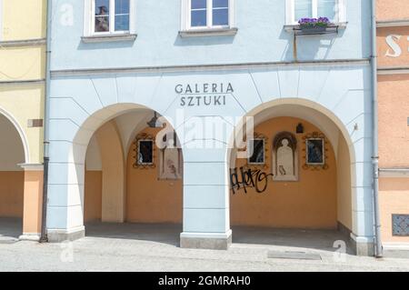 Gliwice, Polonia - 4 giugno 2021: Galleria d'Arte a Gliwice. Foto Stock