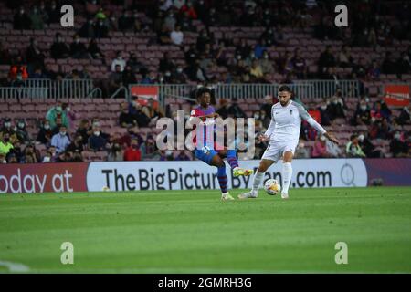 Barcellona, Spagna. 20 Settembre 2021. Partita di calcio spagnola la Liga Barcellona FC vs CGranada allo stadio Camp Nou. Settembre 20, 2021 Alejandro Balde 999/JGS/CORDONPRESSCordon Press Credit: CORDON PRESS/Alamy Live News Foto Stock