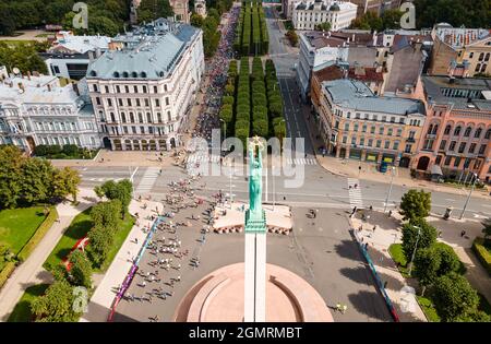 RIGA, LETTONIA - 29 agosto 2021: Foto Stock