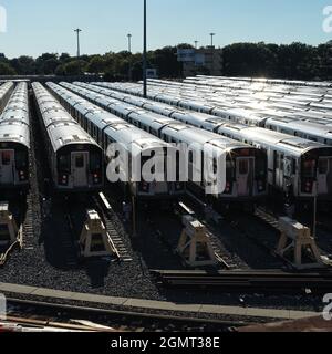 Willets Point Train Yard Foto Stock