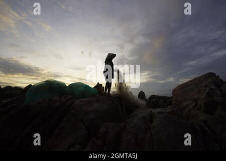 Ke GA spiaggia nella provincia di Binh Thuan Vietnam meridionale Foto Stock