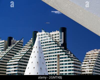 Valencia, Spagna - 23 giugno 2013; la Città delle Arti e delle Scienze è un complesso di intrattenimento, culturale e architettonico nella città di Valencia, Spagna. Foto Stock