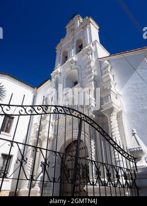 Sucre, Bolivia - 10 maggio 2018 Per dargli il nome completo, la Chiesa di Nuestra se–ora de la Merced fu costruita a metà del XVI secolo dalla Congregazione o Foto Stock