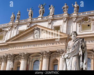 Il Vaticano, Roma, Italia - Ottobre 2011; il Vaticano a Roma, Italia, è il cuore spirituale e temporale della Chiesa Cattolica Romana. Design princi Foto Stock