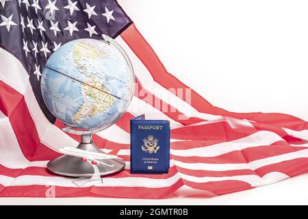 Importanza globale del passaporto statunitense per i movimenti globali Foto Stock