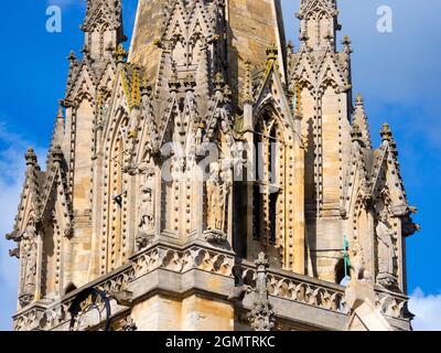 Oxford, Inghilterra - 5 Settembre 2019 la Chiesa Universitaria di St Mary the Virgin è una chiesa di Oxford situata sul lato nord dell'alta S. Foto Stock