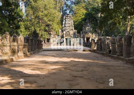 Preah Khan, Cambogia - 19 gennaio 2005 un trionfo della cultura medievale Khmer, i tesori di Angkor Wat e Angkor Thom in Cambogia sono incomparabile.A. Foto Stock
