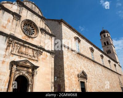 Dubrovnik, Croazia - 10 settembre 2016 Dubrovnik è una città storica croata sul mare Adriatico, nella regione della Dalmazia. Patrimonio dell'umanità dell'UNESCO Foto Stock