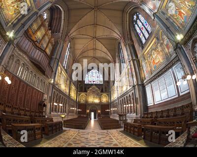 Oxford, Oxfordshire, Regno Unito; uno dei college più grandi di Oxford è anche uno dei suoi più recenti. Keble è stato fondato nel 1870, e sia il suo esterno che int Foto Stock