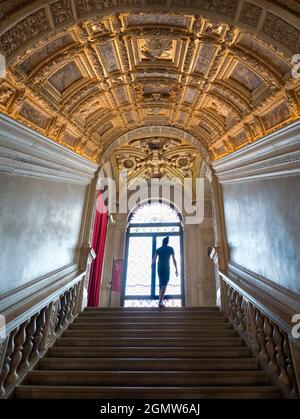 Venezia, Italia - 5 settembre 2017 Venezia è una delle grandi città del mondo, famosa per i suoi canali, la sublime architettura, la bellezza e l'esotico istore Foto Stock