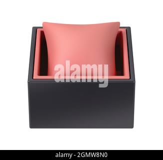 Scatola di controllo vuota isolata su sfondo bianco Foto Stock