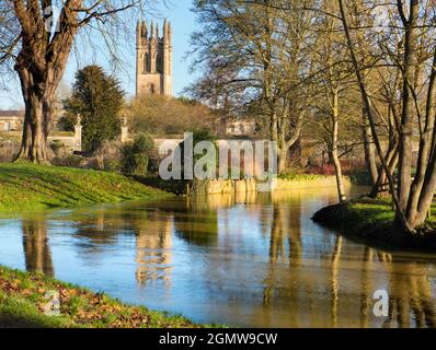 Oxford, Inghilterra, 18 gennaio 2020; Magdalen è uno dei più grandi e più antichi college dell'Università di Oxford. Si trova accanto al fiume Cherwell Foto Stock