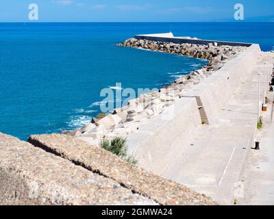 Cefalù, Sicilia, Italia - 25 settembre 2019; nessuna gente in shot. L'antica città siciliana di Cefal, sulla costa settentrionale della Sicilia, risale al 200 Foto Stock