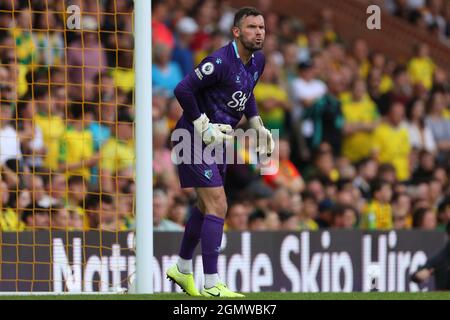 Ben Foster of Watford - Norwich City contro Watford, Premier League, Carrow Road, Norwich, UK - 18 settembre 2021 solo per uso editoriale - si applicano le restrizioni DataCo Foto Stock