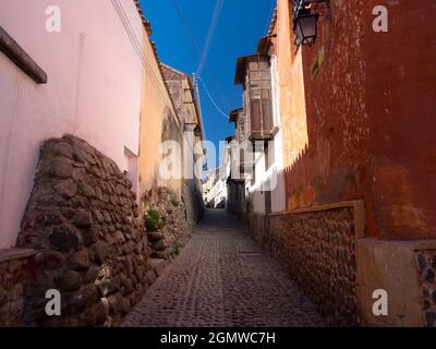 Potosi, Bolivia - 22 maggio 2018 Potosi e la sua storia sono inestricabilmente legate all'argento. Una delle città più alte del mondo ad un'altitudine di Foto Stock