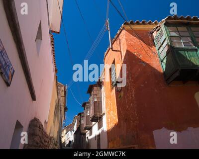 Potosi, Bolivia - 22 maggio 2018 Potosi e la sua storia sono inestricabilmente legate all'argento. Una delle città più alte del mondo ad un'altitudine di Foto Stock