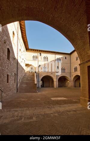 Palazzo Trinci, Foligno, Umbria, Italia, Europa Foto Stock