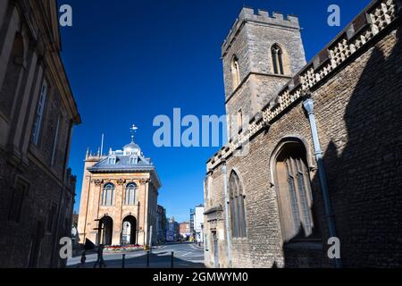 Abingdon, Inghilterra - 12 luglio 2020; nessuna gente in vista. La mia città natale di Abingdon afferma di essere la più antica in Inghilterra. Uno dei suoi più antichi e più belli Foto Stock