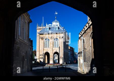 Abingdon, Inghilterra - 12 luglio 2020; nessuna gente in vista. La mia città natale di Abingdon afferma di essere la più antica in Inghilterra. Uno dei suoi più antichi e più belli Foto Stock