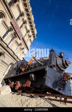 Oamaru, Nuova Zelanda - 25 maggio 2018; così, che cosa è esattamente Steampunk? Si tratta di un sottogenere di fantascienza, anime, cosplay, fantasy e cultura di strada. AGA Foto Stock