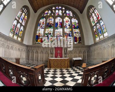 Oxford, Inghilterra - 2013; nessuna gente in vista; situato nel centro della città, il Wadham College è uno dei più grandi Oxford UniversityÕs. Fondata nel 1610, è Foto Stock