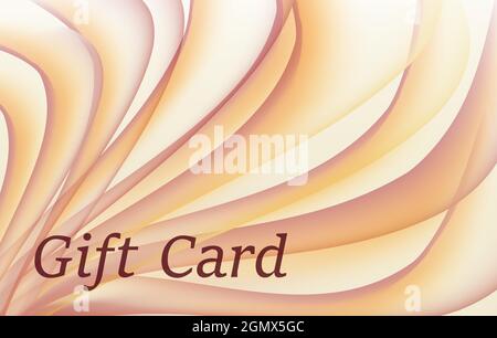 Arancione brillante, giallo, motivo floreale maroon per il design di carte regalo. Sfondo vettoriale astratto. Modello per coupon bonus, voucher, certificato. EPS10 Illustrazione Vettoriale