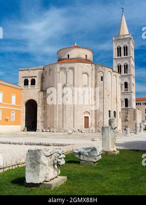 Zara è la più antica città abitata in Croazia. Si trova sul Mare Adriatico, nella parte nordoccidentale della regione di Ravni Kotari. La c Foto Stock