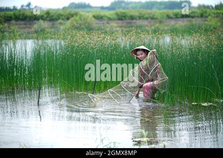 Bel paesaggio nella provincia di CA Mau Vietnam meridionale Foto Stock