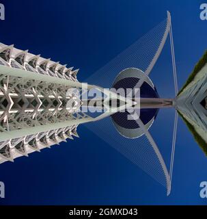 Valencia, Spagna - 23 Giugno 2013 la Città delle Arti e delle Scienze è un complesso di intrattenimento, culturale e architettonico nella città di Valencia, Spagna. Foto Stock