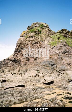 Mouthwell Beach, Hope Cove, Kingsbridge, Devon, Inghilterra, Regno Unito. Foto Stock