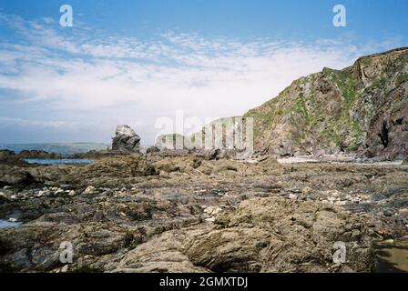 Mouthwell Beach, Hope Cove, Kingsbridge, Devon, Inghilterra, Regno Unito. Foto Stock