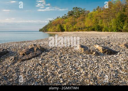 Washington Island Wisconsin è un'isola al largo della punta di Door County. L'accesso e' a 30 minuti di traghetto da Northport. Si tratta di una popolare area turistica. Foto Stock