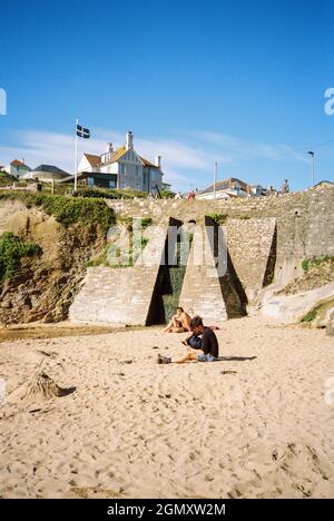 Mouthwell Beach, Hope Cove, Kingsbridge, Devon, Inghilterra, Regno Unito. Foto Stock