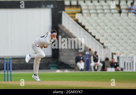 Birmingham, Regno Unito. 21 settembre 2021. Somerset Bowl Men's Cricket -County Championship Warwickshire / Somerset 4 giorni di credito del gioco: SPP Sport Press Foto. /Alamy Live News Foto Stock