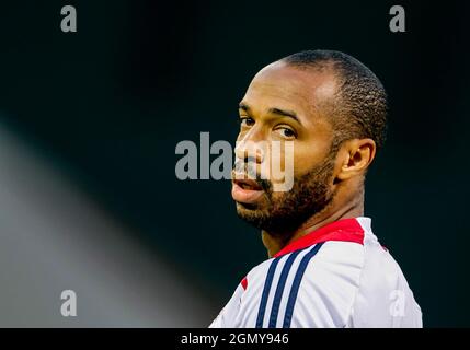 29 2012 AGOSTO: O Thierry Henry dei New York Red Bulls durante una partita MLS allo RFK Stadium, a Washington DC. Il gioco si è concluso in un pareggio del 2-2. Foto Stock