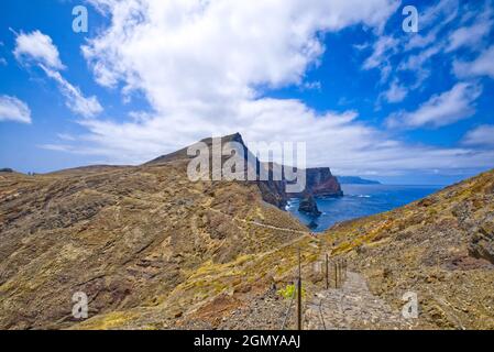 Sao Laurenco a Madeira - roccia, roccia, mare Foto Stock