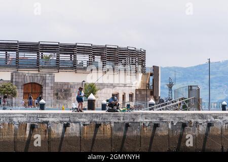 GUIPUZKOA, SPAGNA - Sep 02, 2021: Un bel colpo di Marismas de Santona, Victoria y Joyel parco naturale in Spagna Foto Stock