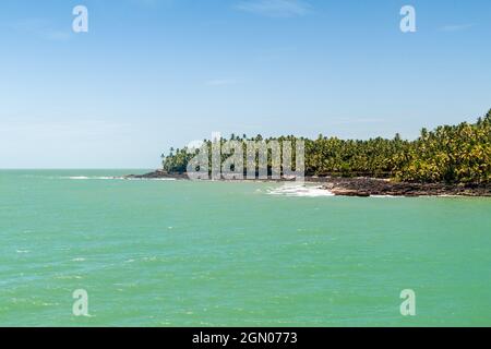 Isola di San Giuseppe nell'arcipelago di Iles du Salut (Isole della salvezza) nella Guyana francese Foto Stock