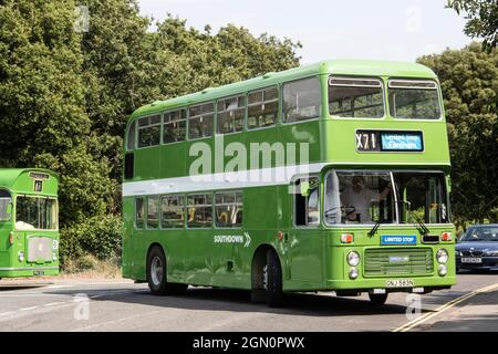 Provincial Bus Rally 2019 Stokes Bay Gosport Foto Stock