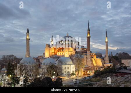 Moschea di Hagia Sophia a Instanbul, Turchia. Foto Stock