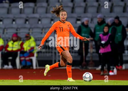 REYKJAVIK, ISLANDA - SETTEMBRE 21: Lieke Martens dei Paesi Bassi durante la gara di qualificazione del Gruppo C della Coppa del mondo delle Donne FIFA 2023 tra Islanda e Paesi Bassi a Laugardalsvollur il 21 Settembre 2021 a Reykjavik, Islanda (Foto di Andre Weening/Orange Pictures) Foto Stock